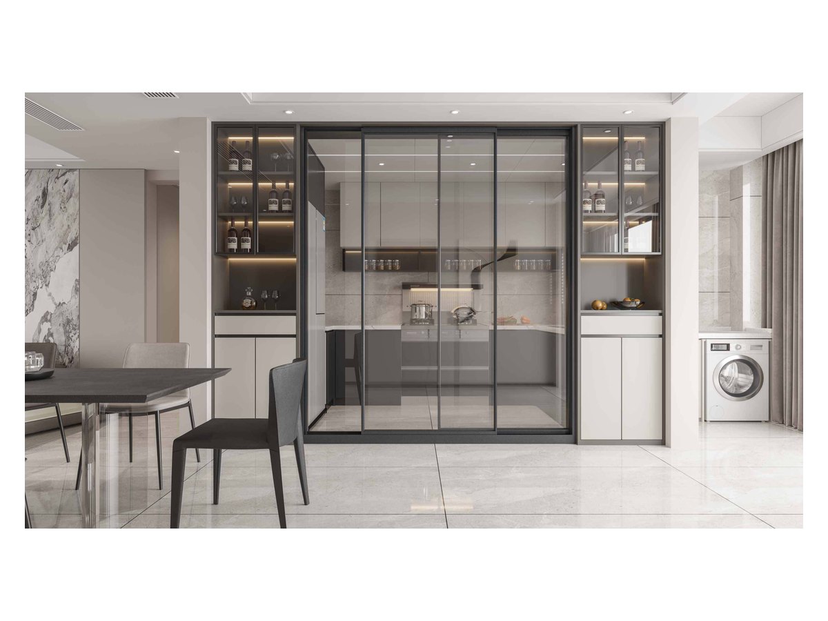 Slim-Frame Top-Hung Sliding Door